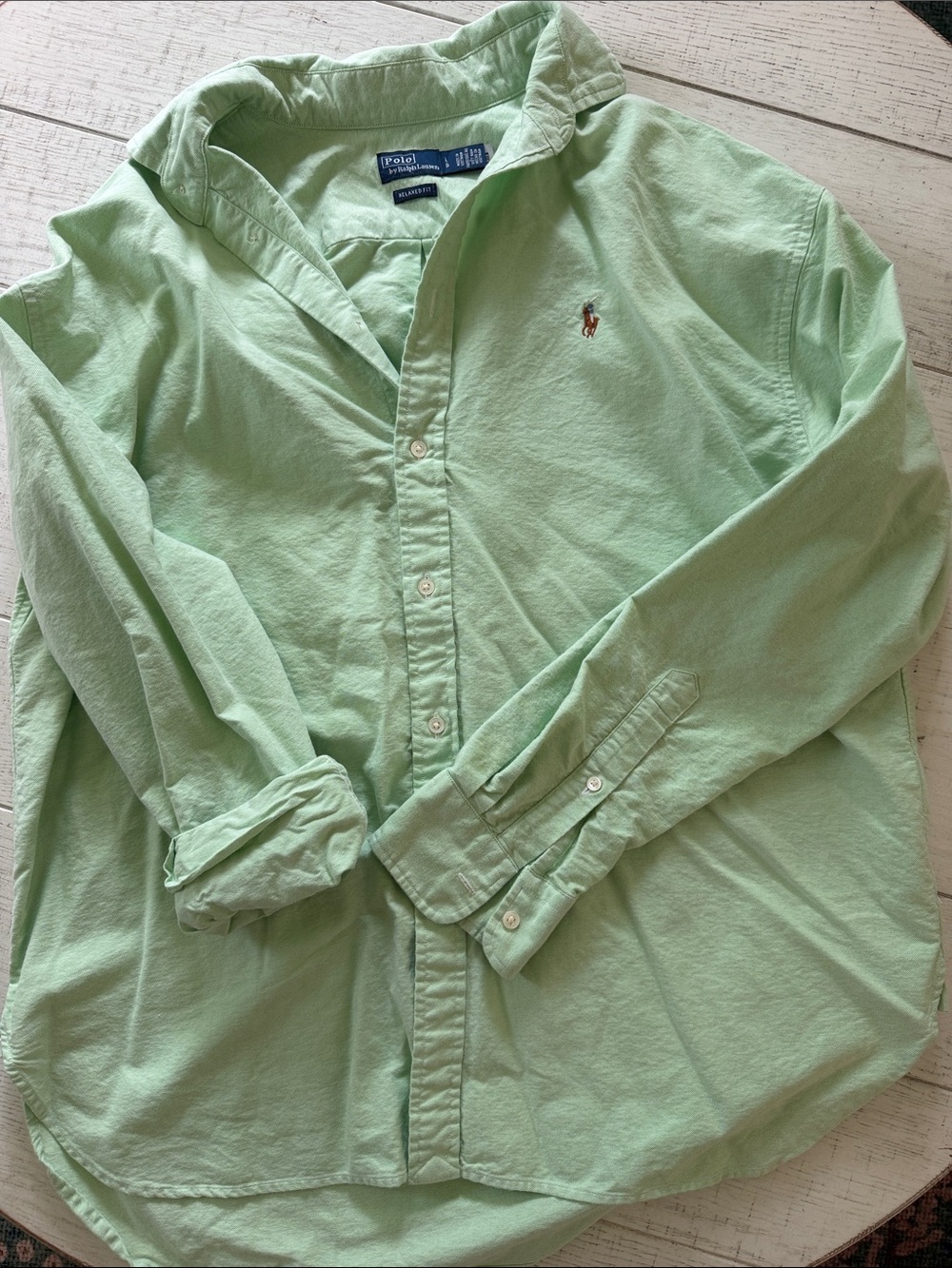 Polo by Ralph Lauren Light Mint Green Oxford Button-Down Shirt